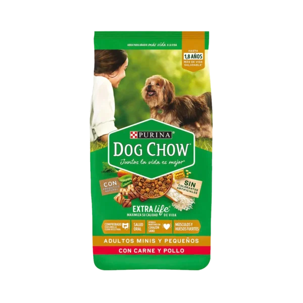 DOG CHOW PERRO ADULTO RAZA PEQUEÑA 19,5 KL SABOR CARNE Y POLLO.