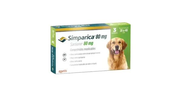 Pastilla simparica 20 - 40 kl.  3 comprimidos